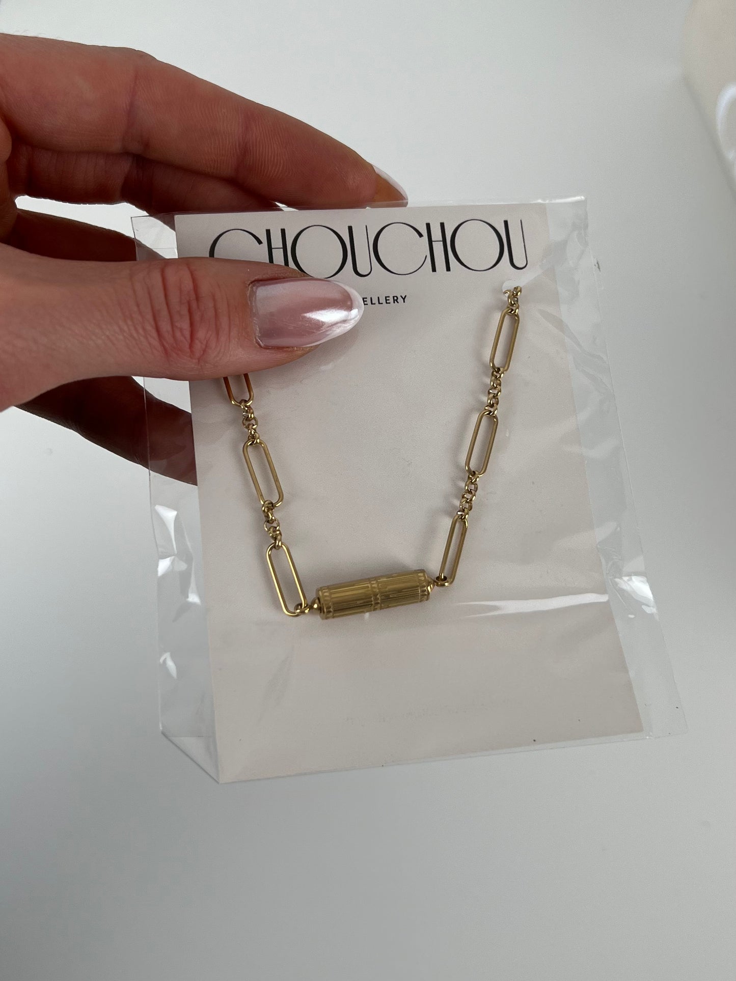 Ketting hanger bedel goud
