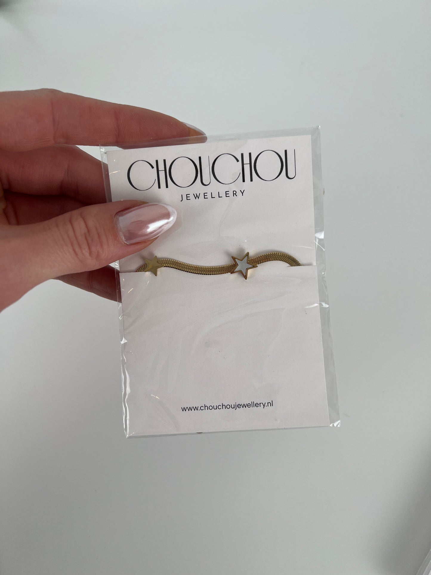 Armband plat met ster