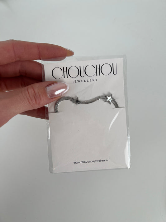 Armband plat met ster