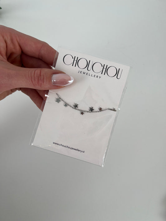 Armband sterretjes zilver
