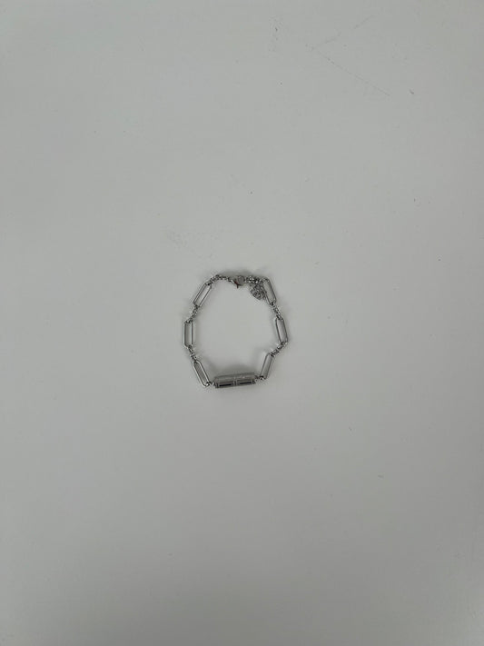Schakelarmband basic bedel zilver