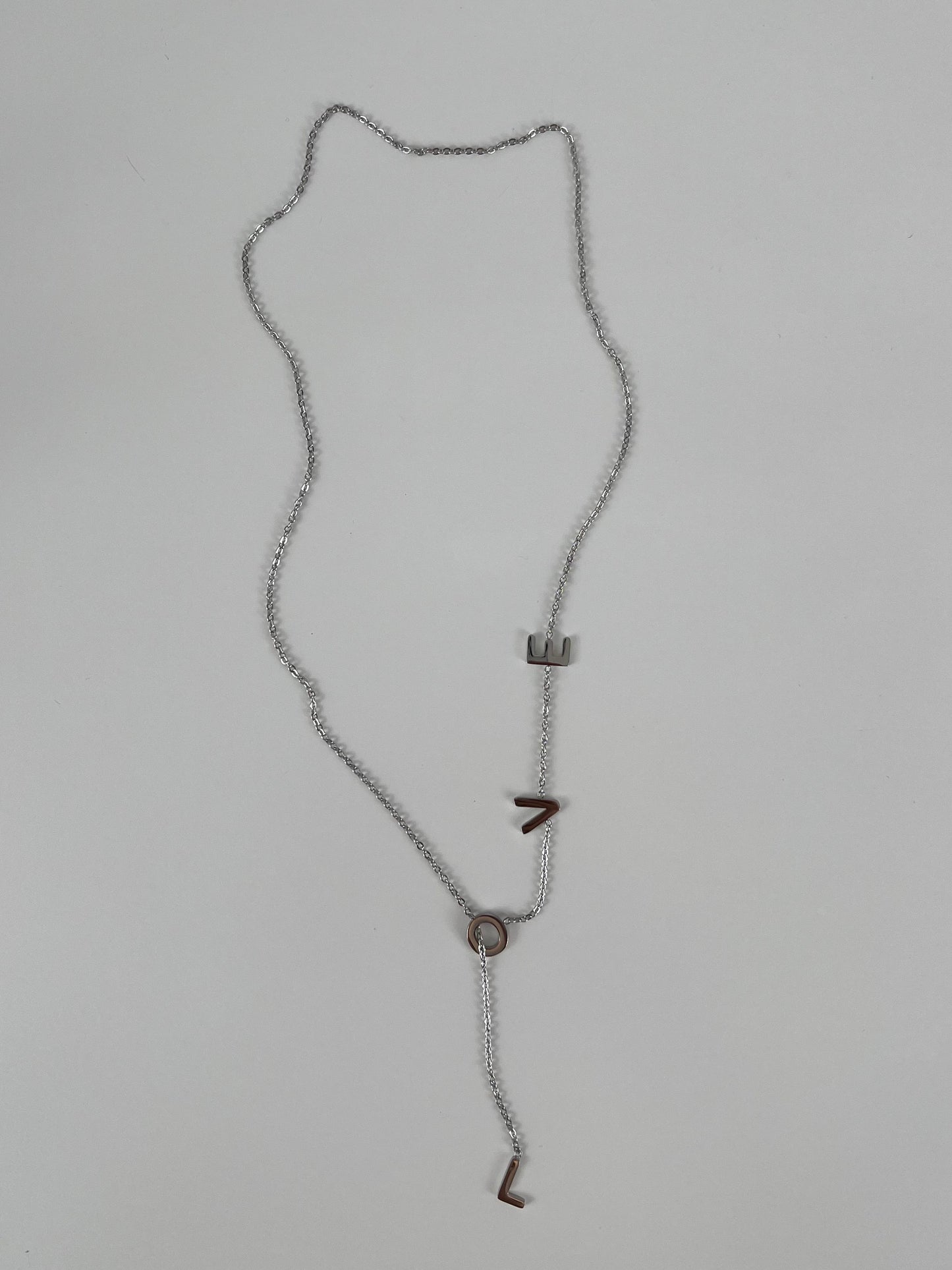 Y ketting LOVE letters