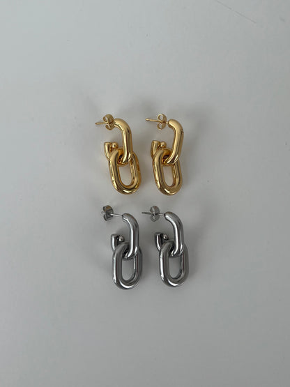 Connected earrings