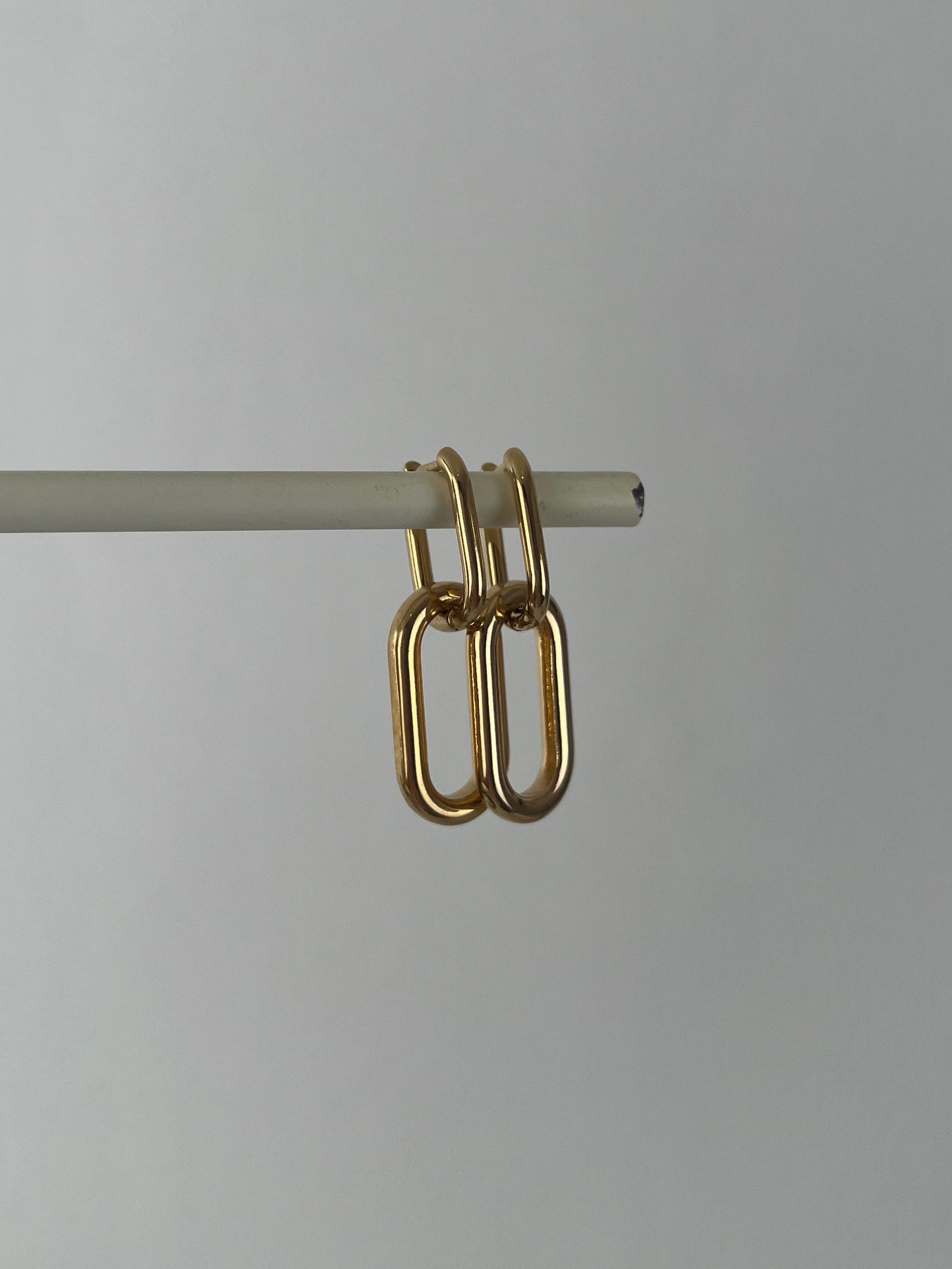 Oorbellen ovaal connected