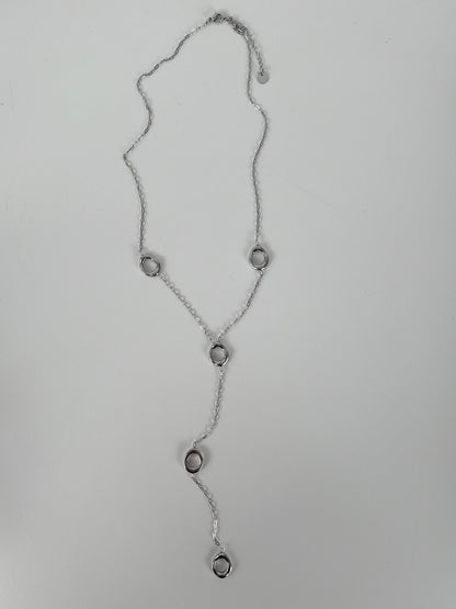 Y lange ketting asymmetrische rondjes