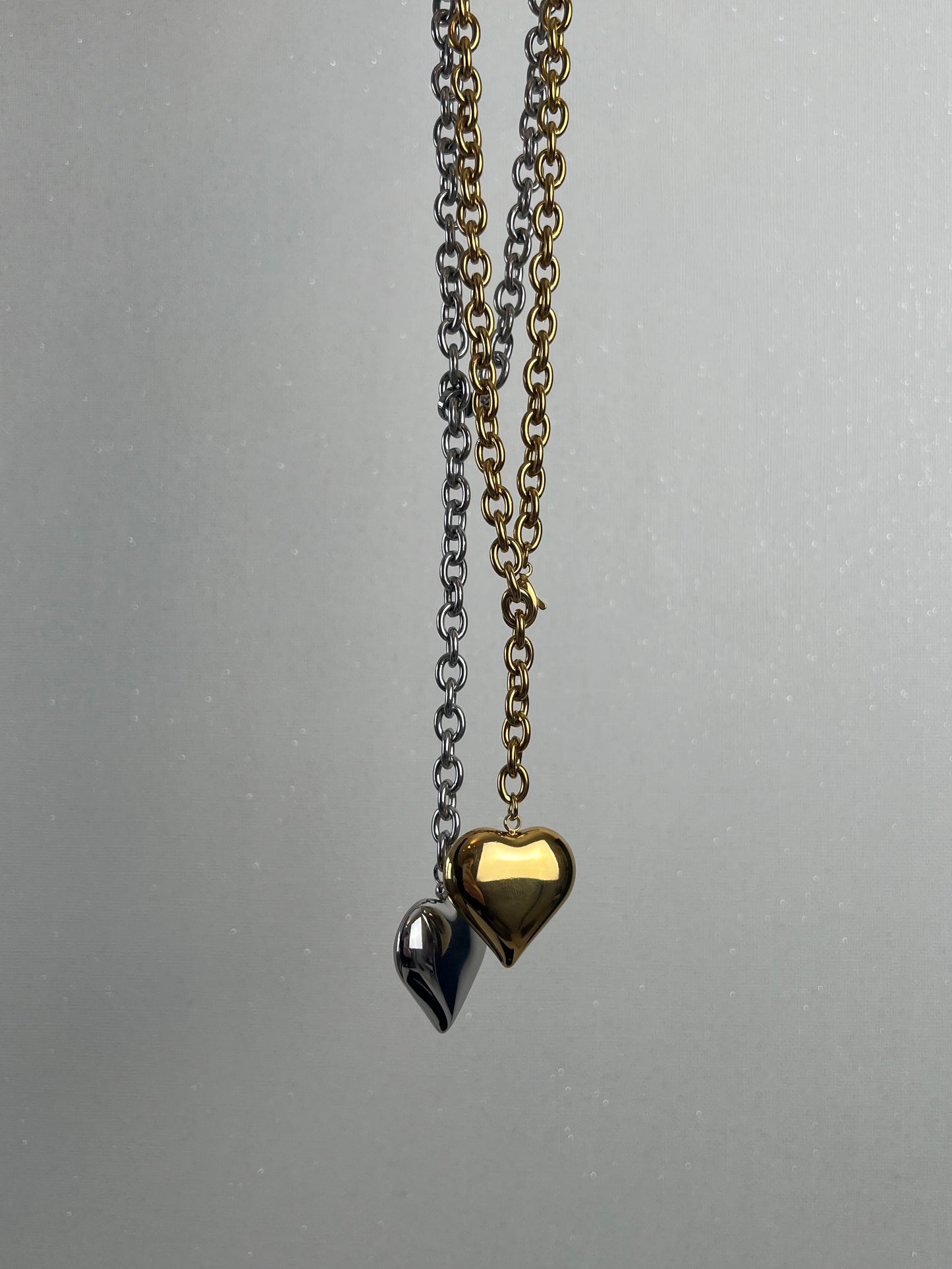 Lange ketting met hart