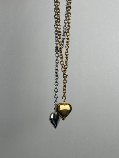 Lange ketting met hart