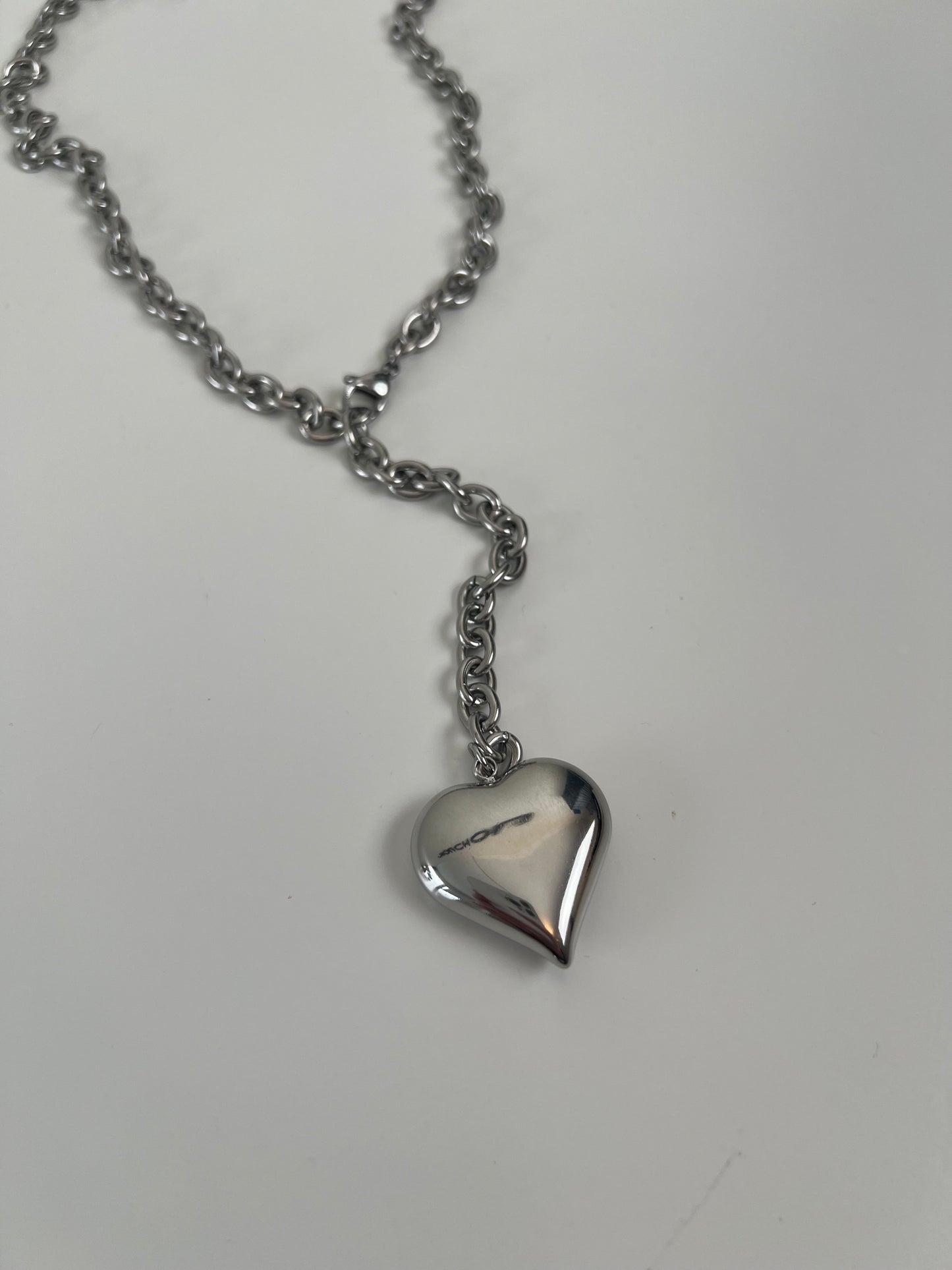 Lange ketting met hart