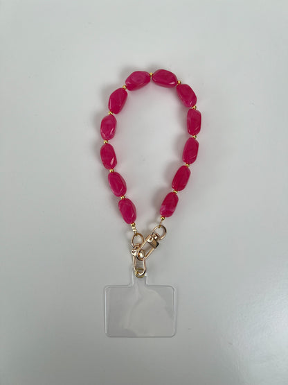 Phone cord hard roze