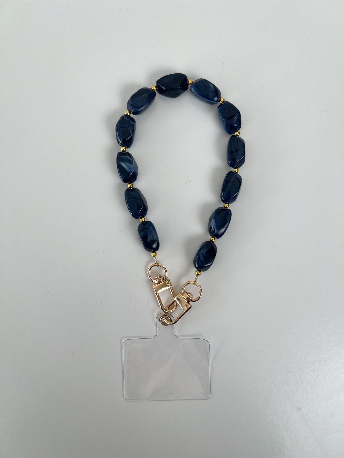 Phone cord donkerblauw