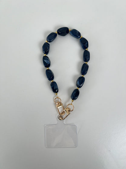 Phone cord donkerblauw