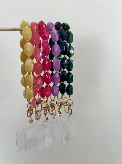 Phone cord donkerblauw