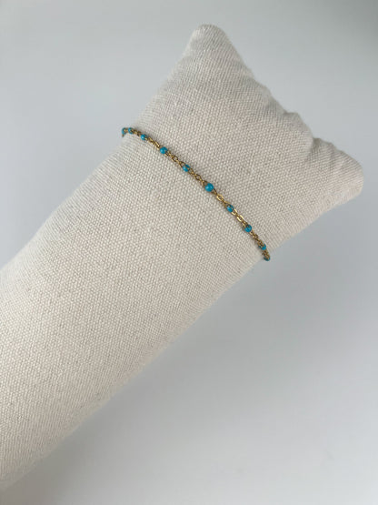 Armband smalle gekleurde dots
