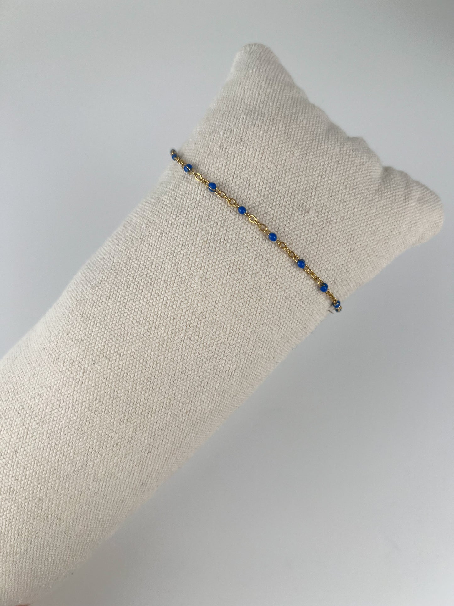 Armband smalle gekleurde dots