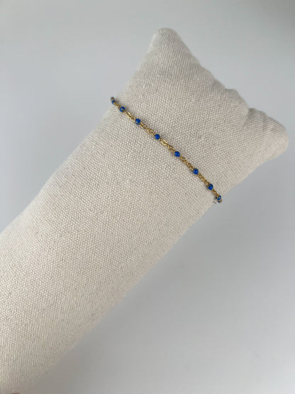 Armband smalle gekleurde dots