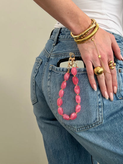 Phone cord licht roze