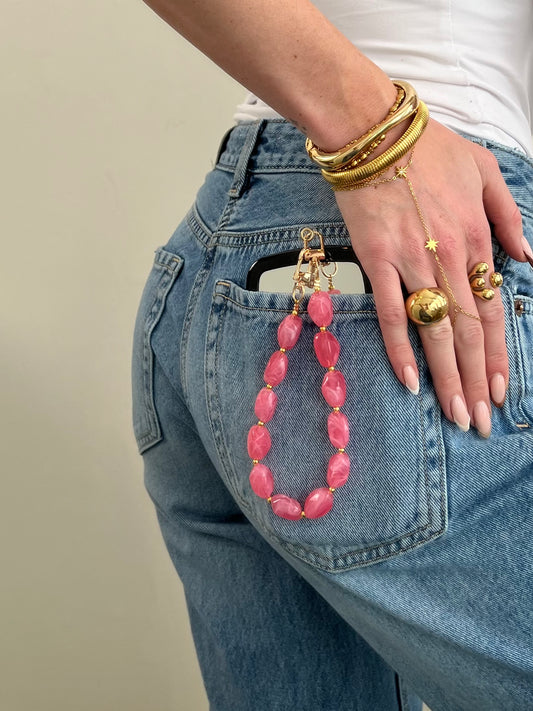 Phone cord licht roze