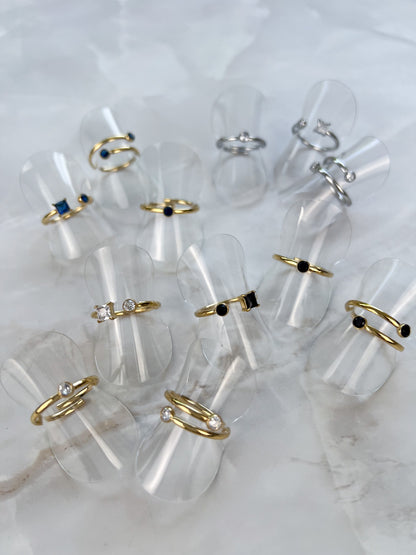 Ring mix and matchen met steentjes