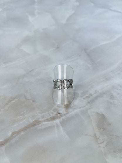 Ring hartjes op zij