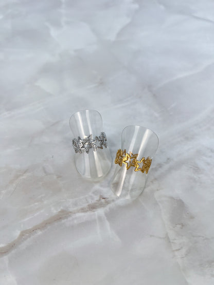Ring rondom open sterretjes