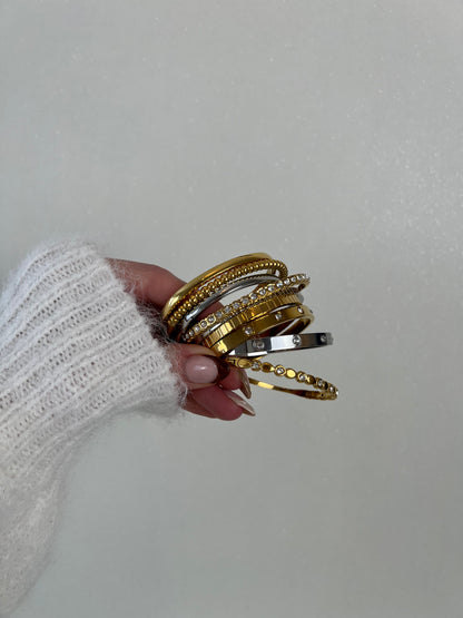 Click bangle drups with strass