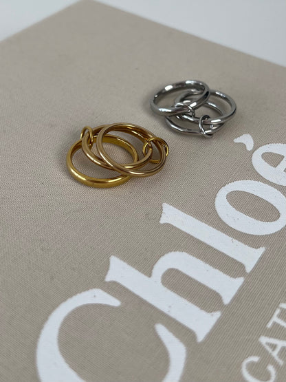 Three rings connected