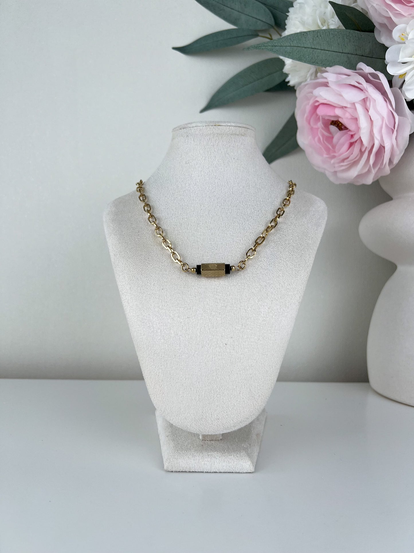Schakel ketting met bedel