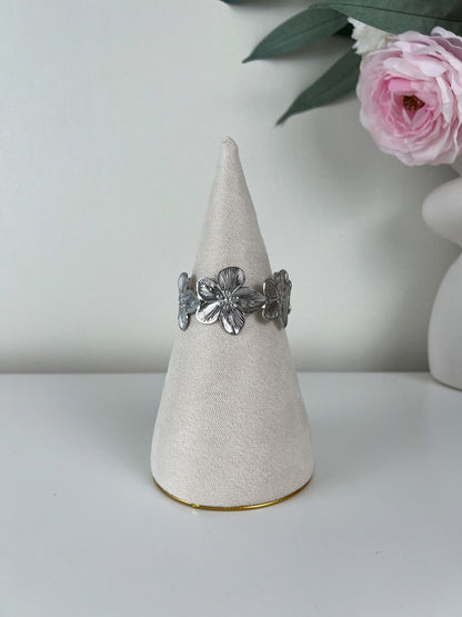 Bangle armband statement flowers #3