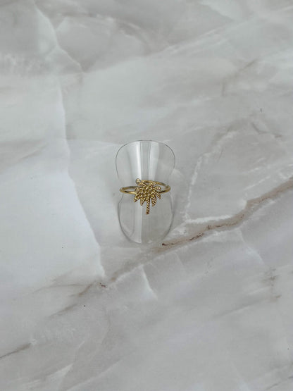 Ring klein palmboompje