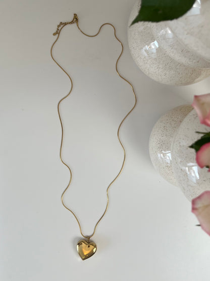Lange ketting met vol hart