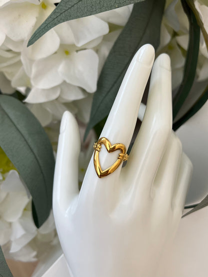 Ring open hart band