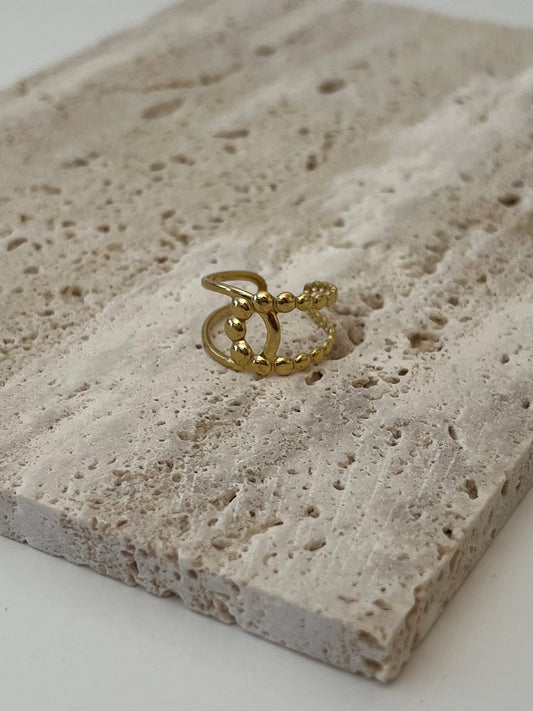 Ring double rounds with dots