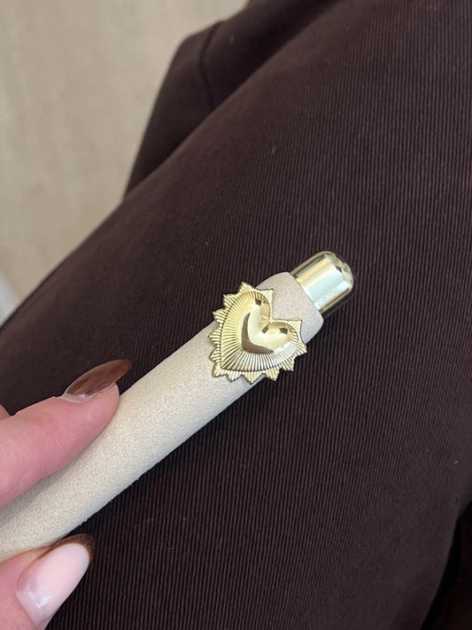 Ring zonnetje in de vorm hartje