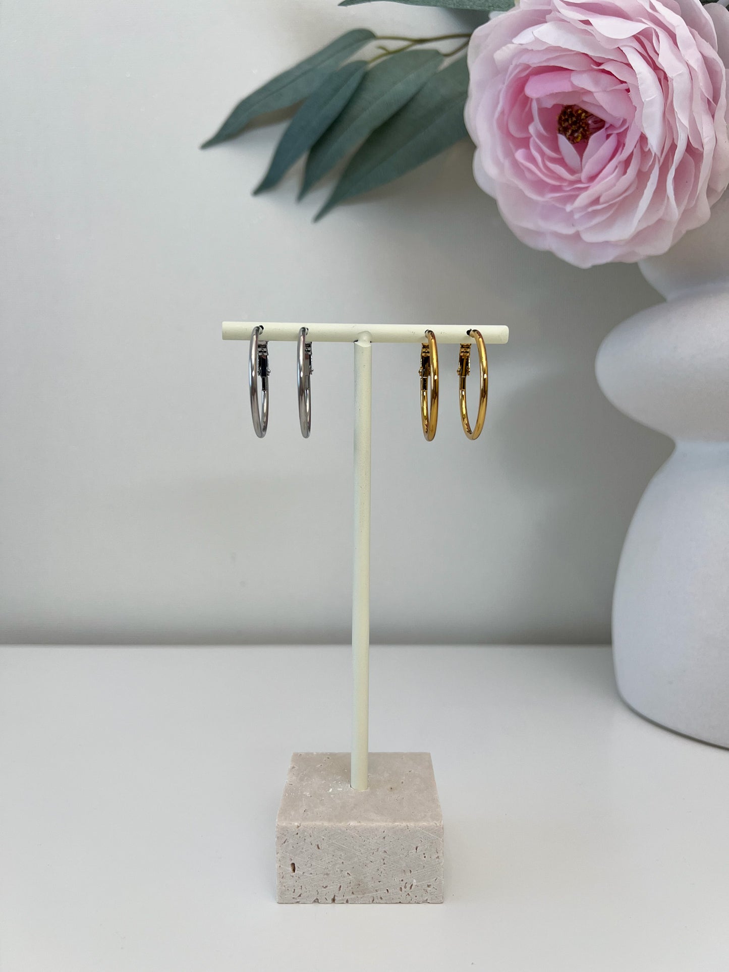 Thin hoop oorbellen 30mm