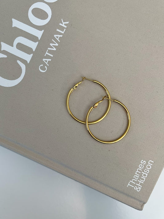 Thin hoop oorbellen 30mm