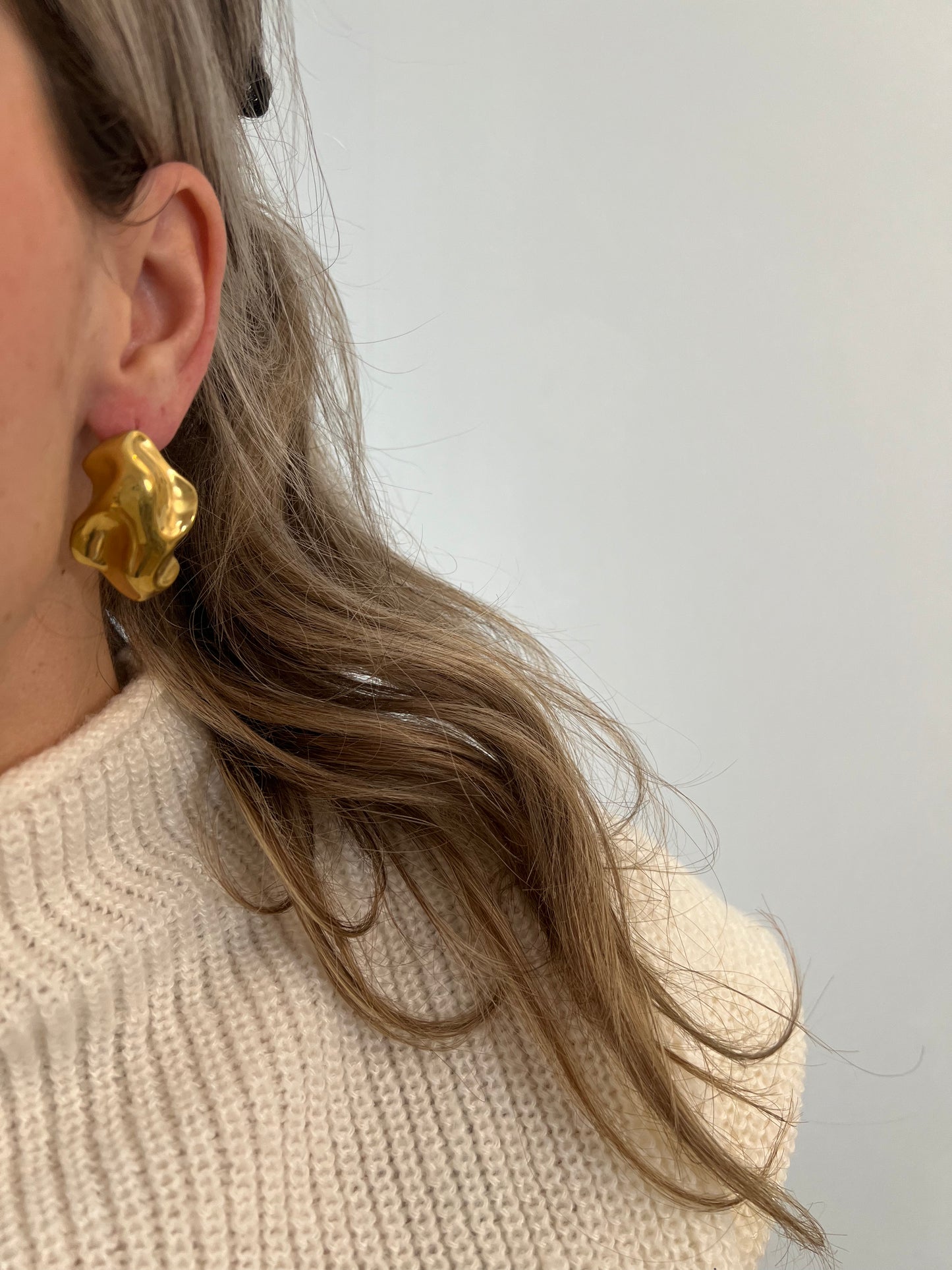 Oorbellen asymmetrisch wave