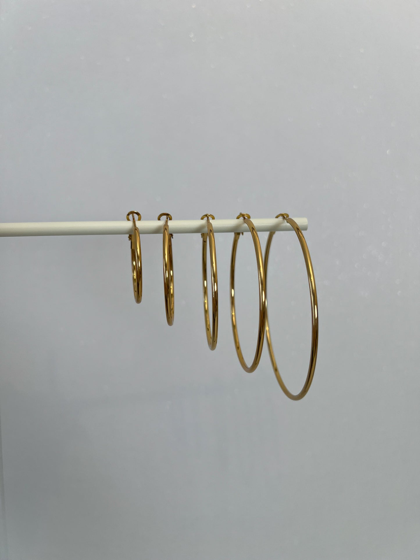 Thin hoop oorbellen 40mm