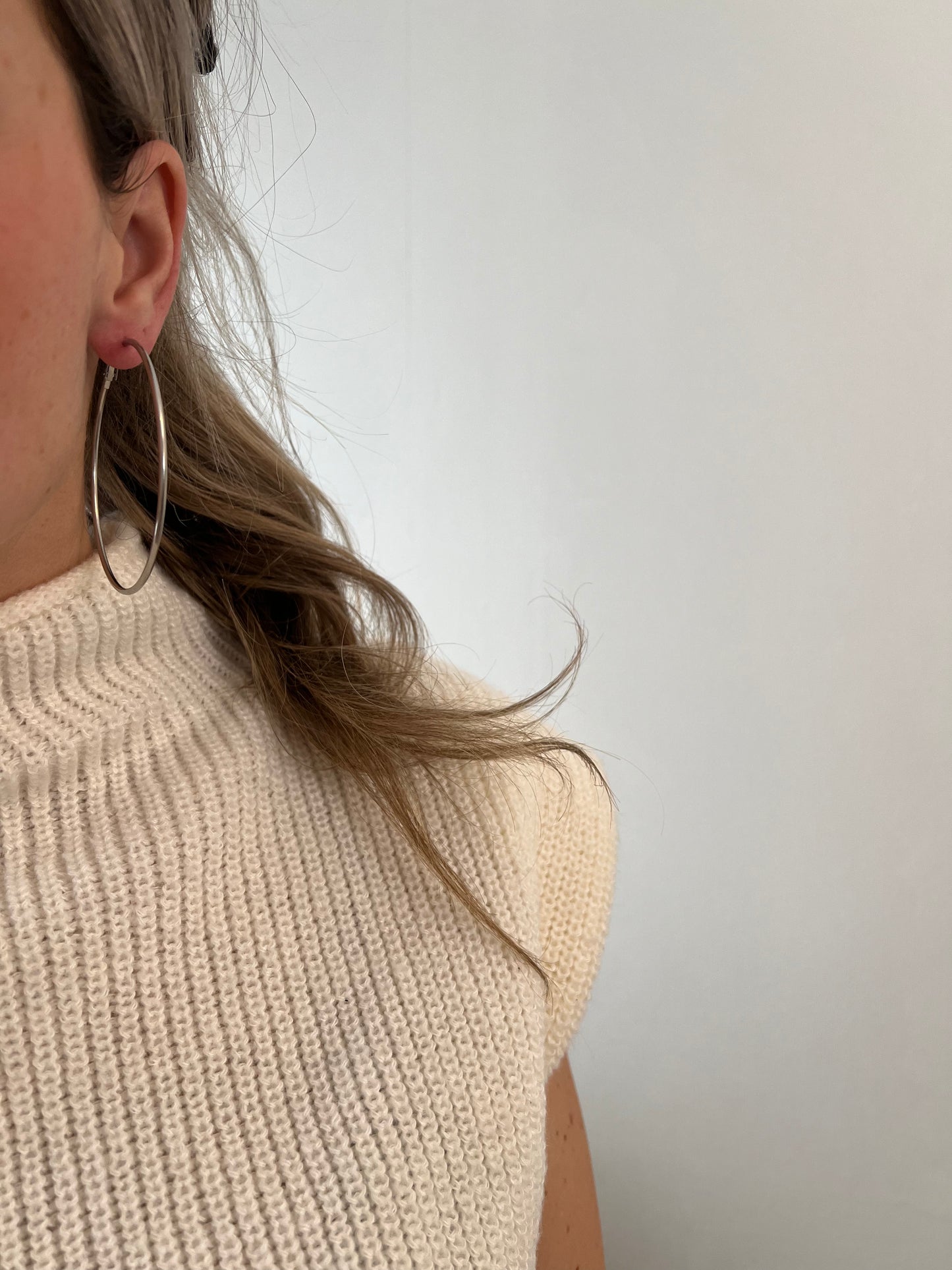 Thin hoop oorbellen 60mm