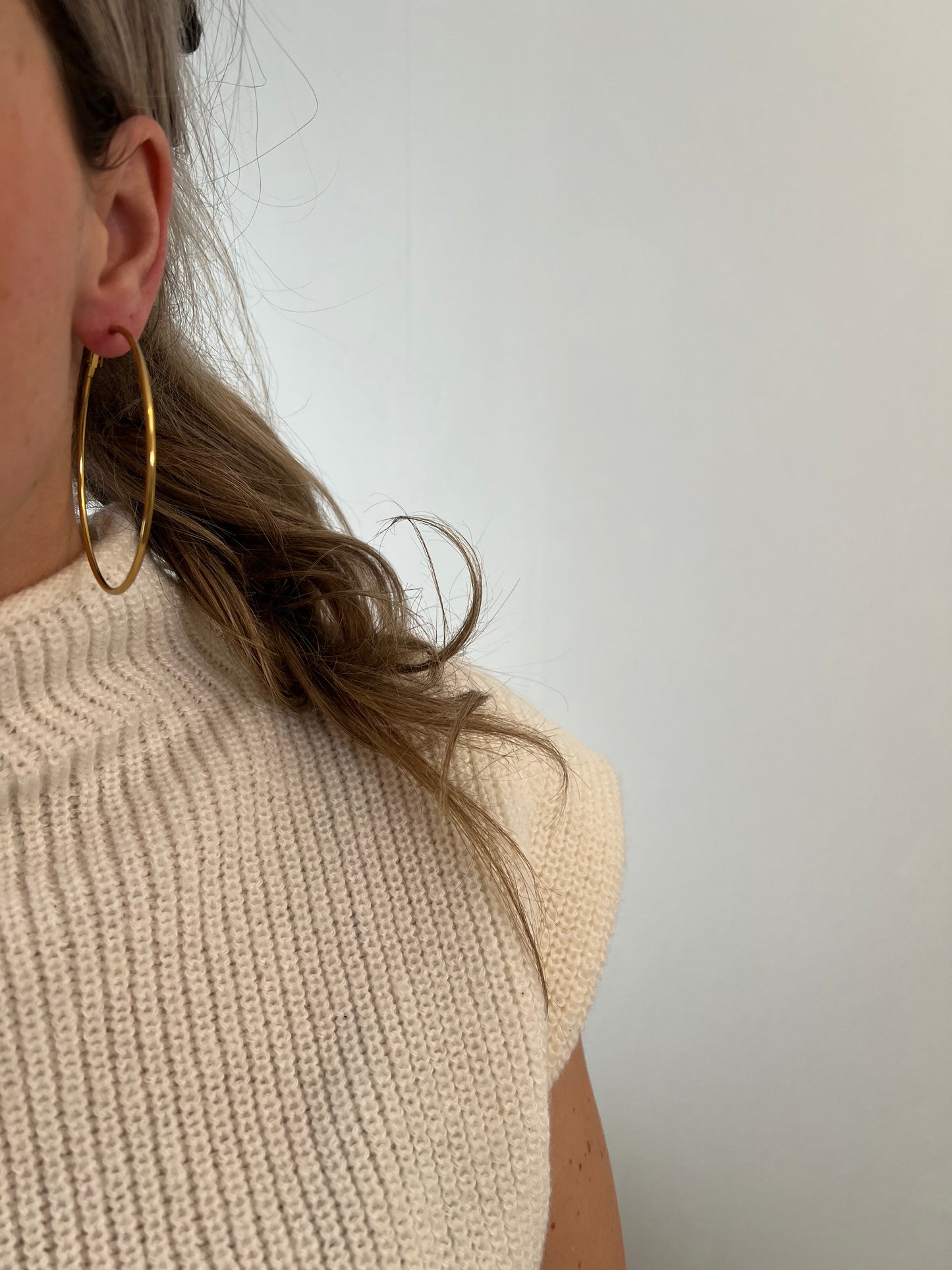 Thin hoop oorbellen 60mm