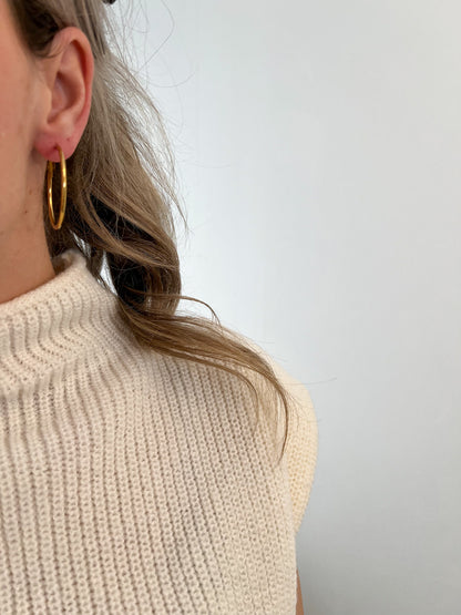 Thin hoop oorbellen 40mm
