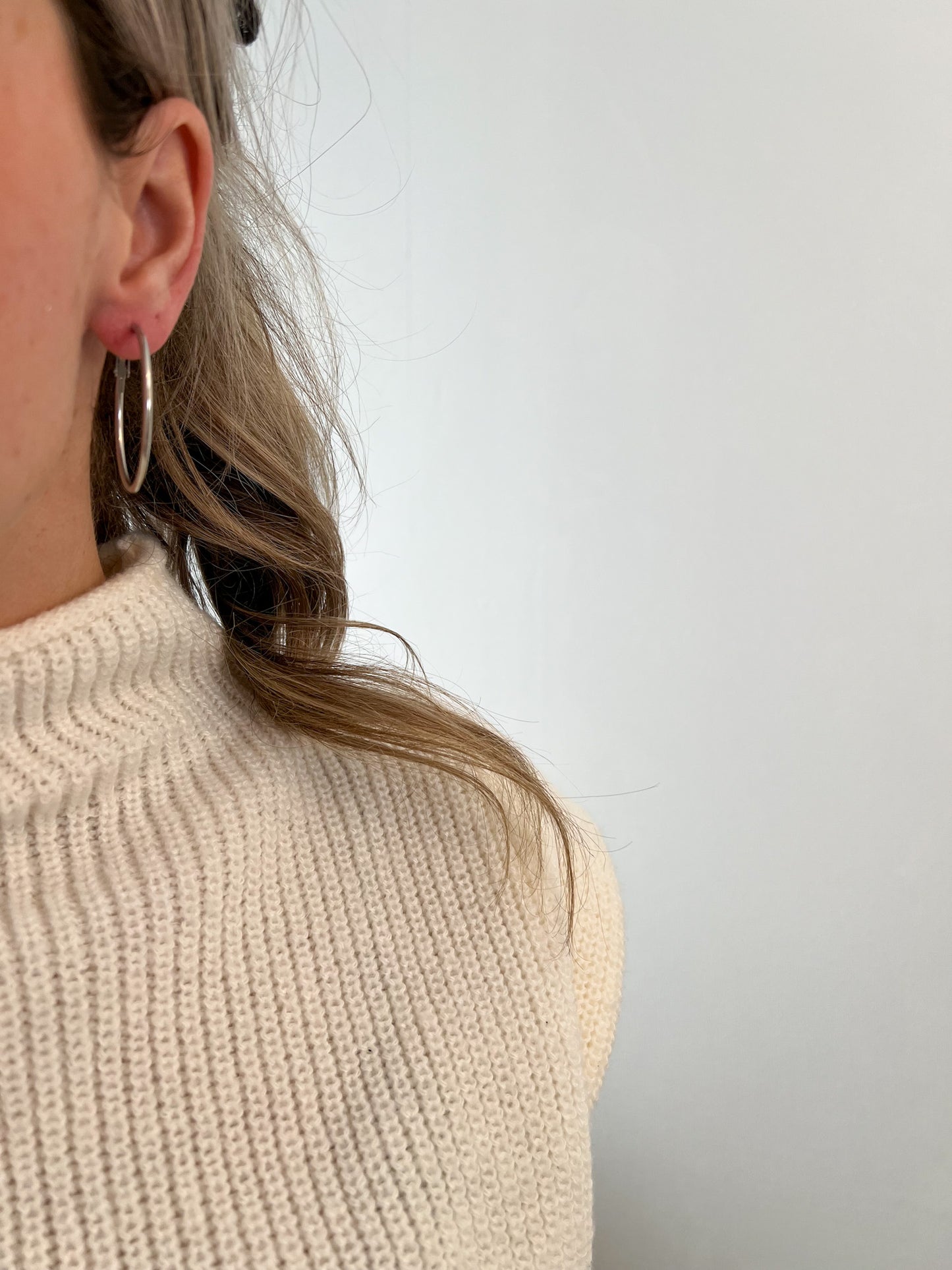 Thin hoop oorbellen 40mm