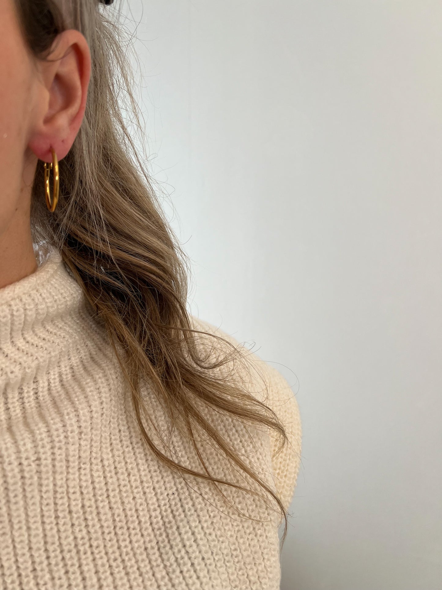 Thin hoop oorbellen 30mm
