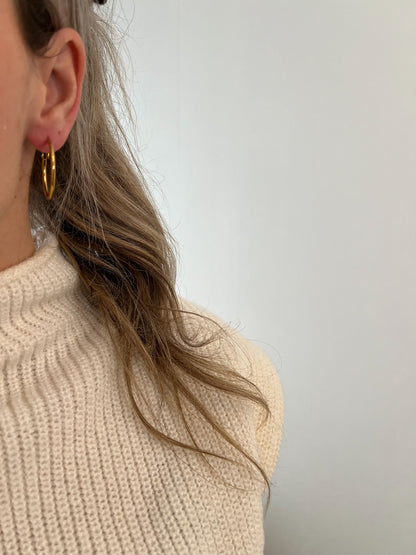 Thin hoop oorbellen 30mm