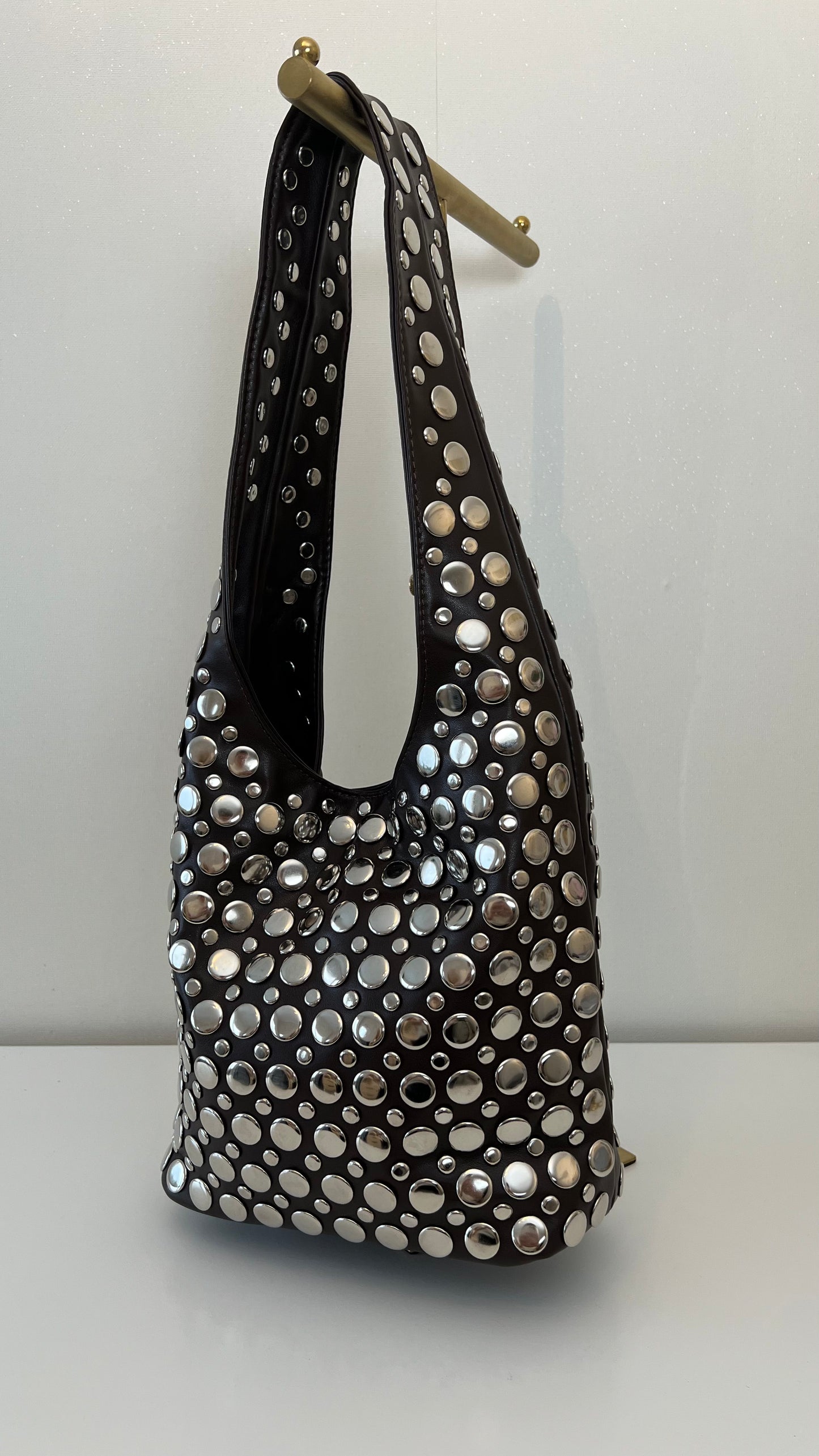Schouder tas full studs PU