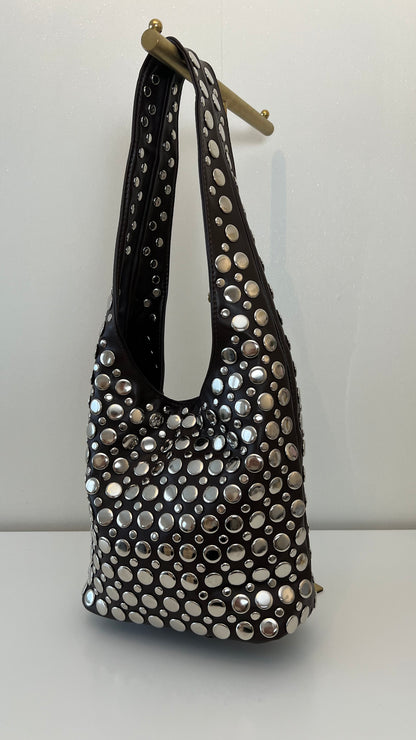 Schouder tas full studs PU