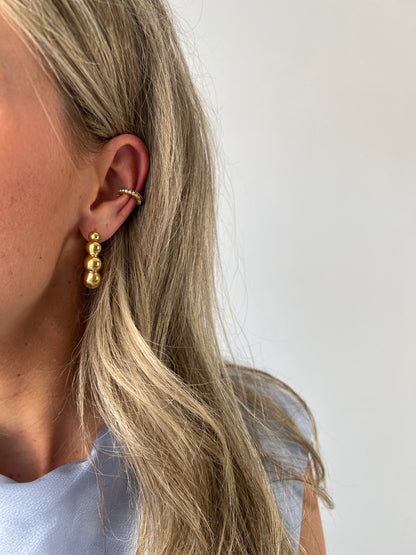 Bubble hoop earrings