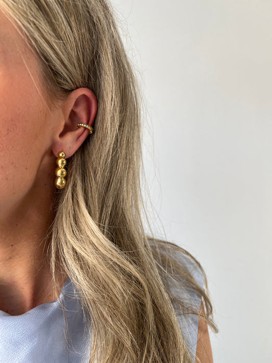 Bubble hoop earrings
