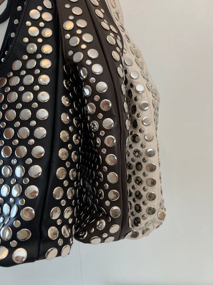 Schouder tas full studs PU