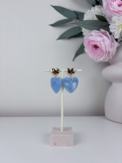 Oorbellen marble harten