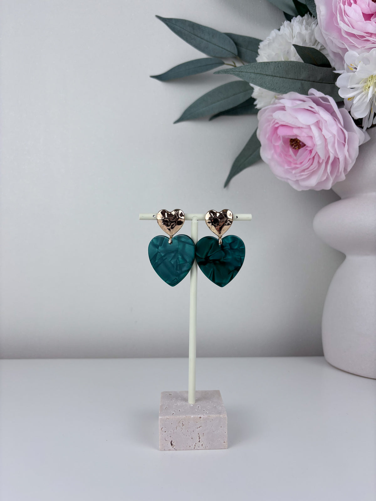 Oorbellen marble harten